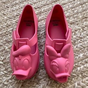 Mini Melissa x Disney Daisy Donald Duck Mary Janes Scented Pink Toddler Size 9